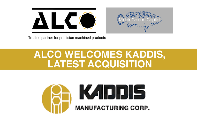 MiddleGround Capital, private equity firm announces the acquisition of Kaddis Manufacturing to its portfolio company, Alco Manufacturing